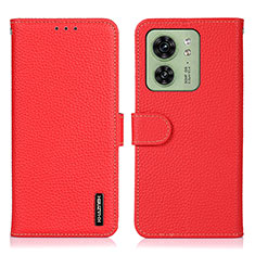 Coque Portefeuille Livre Cuir Etui Clapet B01H pour Motorola Moto Edge 40 5G Rouge