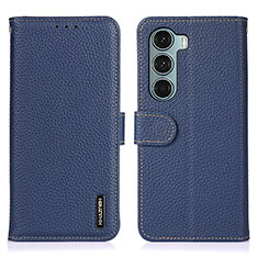 Coque Portefeuille Livre Cuir Etui Clapet B01H pour Motorola Moto Edge S30 5G Bleu