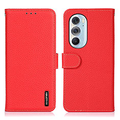 Coque Portefeuille Livre Cuir Etui Clapet B01H pour Motorola Moto Edge X30 5G Rouge