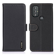 Coque Portefeuille Livre Cuir Etui Clapet B01H pour Motorola Moto G Power (2022) Noir