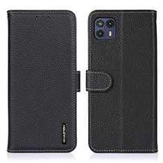 Coque Portefeuille Livre Cuir Etui Clapet B01H pour Motorola Moto G50 5G Noir