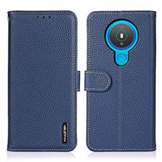 Coque Portefeuille Livre Cuir Etui Clapet B01H pour Nokia 1.4 Bleu