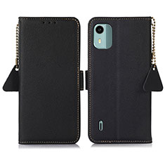 Coque Portefeuille Livre Cuir Etui Clapet B01H pour Nokia C12 Noir