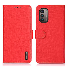 Coque Portefeuille Livre Cuir Etui Clapet B01H pour Nokia G21 Rouge