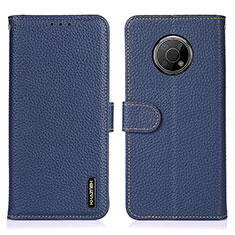 Coque Portefeuille Livre Cuir Etui Clapet B01H pour Nokia G300 5G Bleu