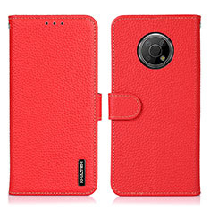 Coque Portefeuille Livre Cuir Etui Clapet B01H pour Nokia G300 5G Rouge