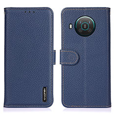 Coque Portefeuille Livre Cuir Etui Clapet B01H pour Nokia X10 Bleu