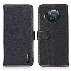 Coque Portefeuille Livre Cuir Etui Clapet B01H pour Nokia X10 Noir