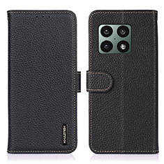 Coque Portefeuille Livre Cuir Etui Clapet B01H pour OnePlus 10 Pro 5G Noir