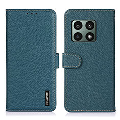 Coque Portefeuille Livre Cuir Etui Clapet B01H pour OnePlus 10 Pro 5G Vert