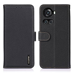 Coque Portefeuille Livre Cuir Etui Clapet B01H pour OnePlus 10R 5G Noir