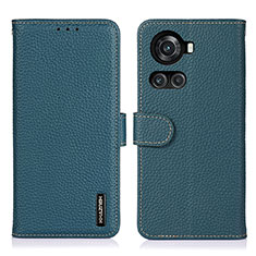 Coque Portefeuille Livre Cuir Etui Clapet B01H pour OnePlus 10R 5G Vert