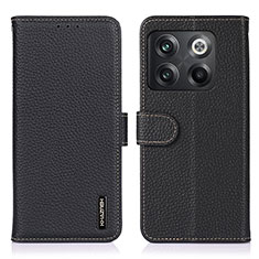 Coque Portefeuille Livre Cuir Etui Clapet B01H pour OnePlus 10T 5G Noir