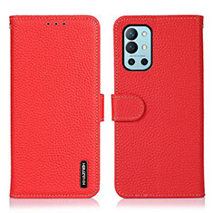 Coque Portefeuille Livre Cuir Etui Clapet B01H pour OnePlus 9R 5G Rouge