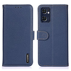 Coque Portefeuille Livre Cuir Etui Clapet B01H pour OnePlus Nord CE 2 5G Bleu