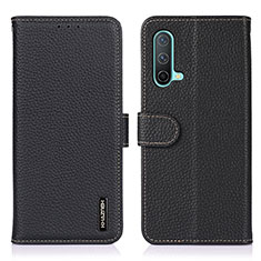 Coque Portefeuille Livre Cuir Etui Clapet B01H pour OnePlus Nord CE 5G Noir