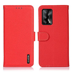 Coque Portefeuille Livre Cuir Etui Clapet B01H pour Oppo A74 4G Rouge