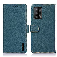 Coque Portefeuille Livre Cuir Etui Clapet B01H pour Oppo A95 4G Vert