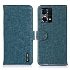 Coque Portefeuille Livre Cuir Etui Clapet B01H pour Oppo F21s Pro 4G Vert