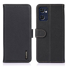 Coque Portefeuille Livre Cuir Etui Clapet B01H pour Oppo Find X5 Lite 5G Noir