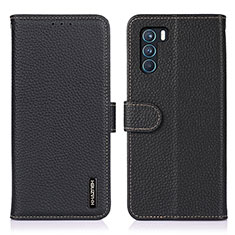 Coque Portefeuille Livre Cuir Etui Clapet B01H pour Oppo K9 Pro 5G Noir