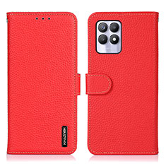 Coque Portefeuille Livre Cuir Etui Clapet B01H pour Realme 8i Rouge