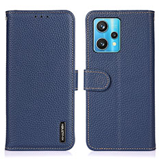 Coque Portefeuille Livre Cuir Etui Clapet B01H pour Realme 9 4G Bleu