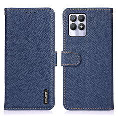 Coque Portefeuille Livre Cuir Etui Clapet B01H pour Realme Narzo 50 4G Bleu