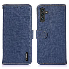 Coque Portefeuille Livre Cuir Etui Clapet B01H pour Samsung Galaxy A04s Bleu