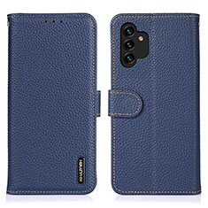 Coque Portefeuille Livre Cuir Etui Clapet B01H pour Samsung Galaxy A13 4G Bleu