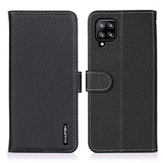 Coque Portefeuille Livre Cuir Etui Clapet B01H pour Samsung Galaxy A22 4G Noir