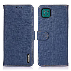 Coque Portefeuille Livre Cuir Etui Clapet B01H pour Samsung Galaxy A22 5G Bleu