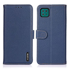 Coque Portefeuille Livre Cuir Etui Clapet B01H pour Samsung Galaxy A22s 5G Bleu