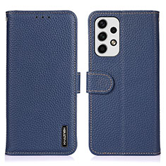 Coque Portefeuille Livre Cuir Etui Clapet B01H pour Samsung Galaxy A23 5G Bleu