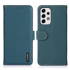 Coque Portefeuille Livre Cuir Etui Clapet B01H pour Samsung Galaxy A23 5G Vert