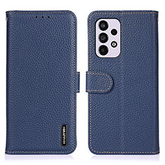 Coque Portefeuille Livre Cuir Etui Clapet B01H pour Samsung Galaxy A33 5G Bleu