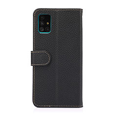 Coque Portefeuille Livre Cuir Etui Clapet B01H pour Samsung Galaxy A51 4G Noir