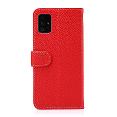 Coque Portefeuille Livre Cuir Etui Clapet B01H pour Samsung Galaxy A51 4G Rouge