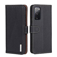 Coque Portefeuille Livre Cuir Etui Clapet B01H pour Samsung Galaxy F02S SM-E025F Noir