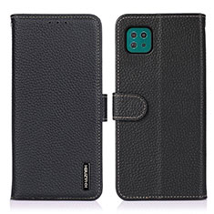 Coque Portefeuille Livre Cuir Etui Clapet B01H pour Samsung Galaxy F42 5G Noir