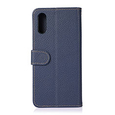 Coque Portefeuille Livre Cuir Etui Clapet B01H pour Samsung Galaxy M02 Bleu