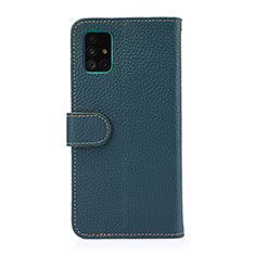 Coque Portefeuille Livre Cuir Etui Clapet B01H pour Samsung Galaxy M40S Vert