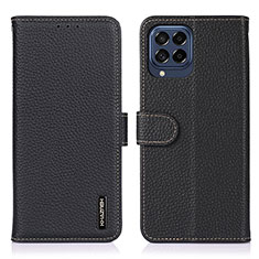 Coque Portefeuille Livre Cuir Etui Clapet B01H pour Samsung Galaxy M53 5G Noir