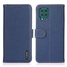 Coque Portefeuille Livre Cuir Etui Clapet B01H pour Samsung Galaxy M62 4G Bleu