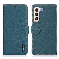 Coque Portefeuille Livre Cuir Etui Clapet B01H pour Samsung Galaxy S21 5G Vert
