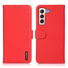 Coque Portefeuille Livre Cuir Etui Clapet B01H pour Samsung Galaxy S25 5G Rouge