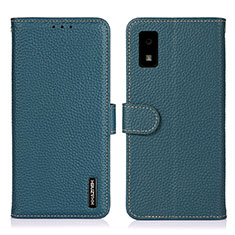 Coque Portefeuille Livre Cuir Etui Clapet B01H pour Sharp Aquos wish Vert