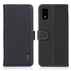 Coque Portefeuille Livre Cuir Etui Clapet B01H pour Sharp Aquos wish2 Noir