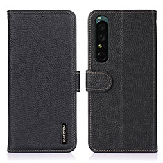 Coque Portefeuille Livre Cuir Etui Clapet B01H pour Sony Xperia 1 IV SO-51C Noir