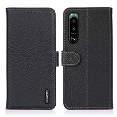 Coque Portefeuille Livre Cuir Etui Clapet B01H pour Sony Xperia 5 III SO-53B Noir